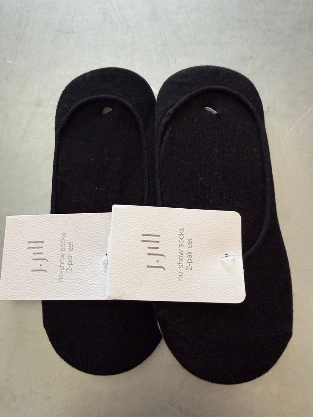 NWT J.Jill Black No-Show Socks 2 Pairs